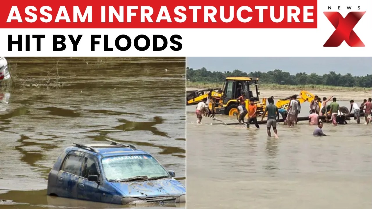 Assam Flood Caught on Camera: Infrastructure Hit Hard as Relief Reaches Flood Victims | NewsX
