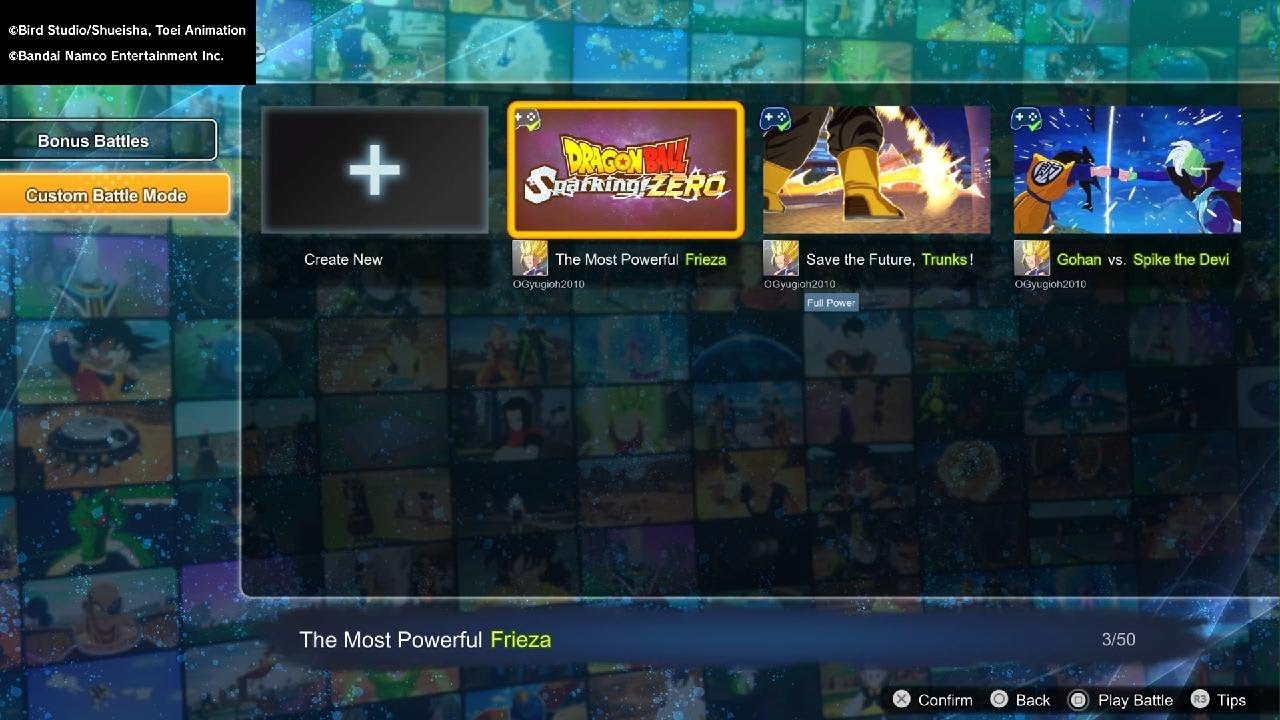 DRAGON BALL: Sparking! ZERO the greatest frezea