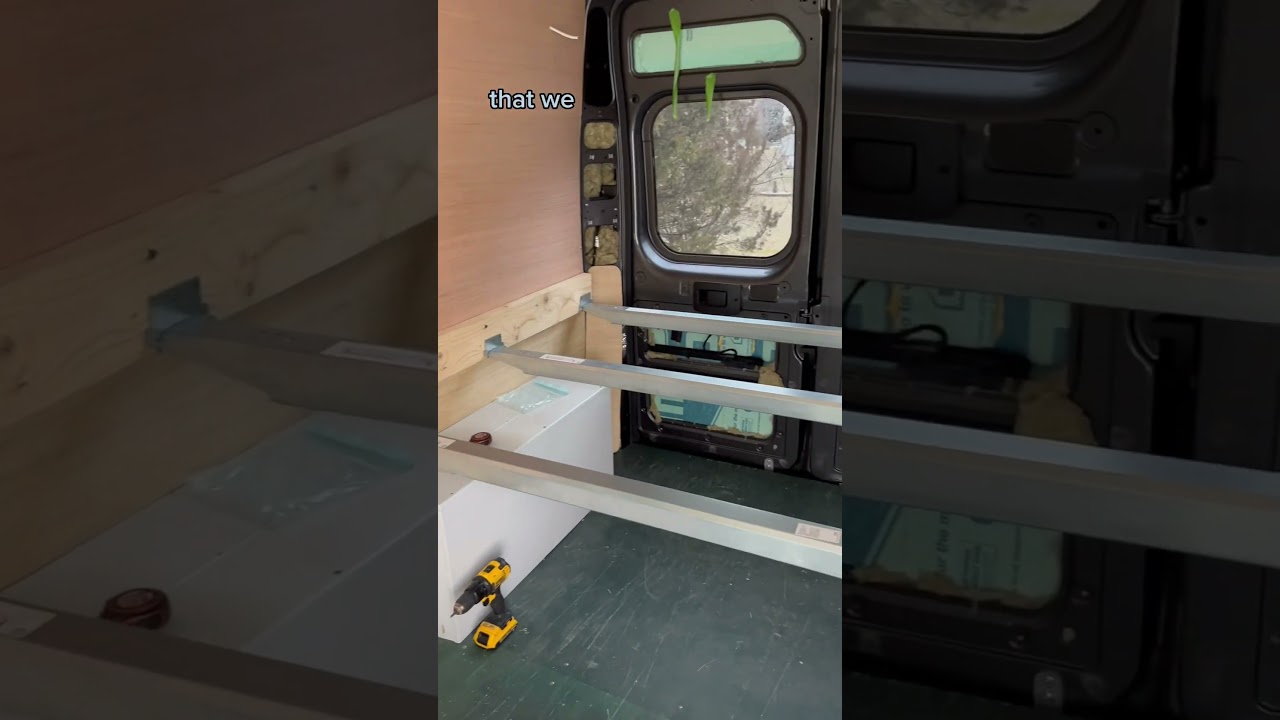 Кровать Van Build #vanlife #campervan #promaster #vanbuild