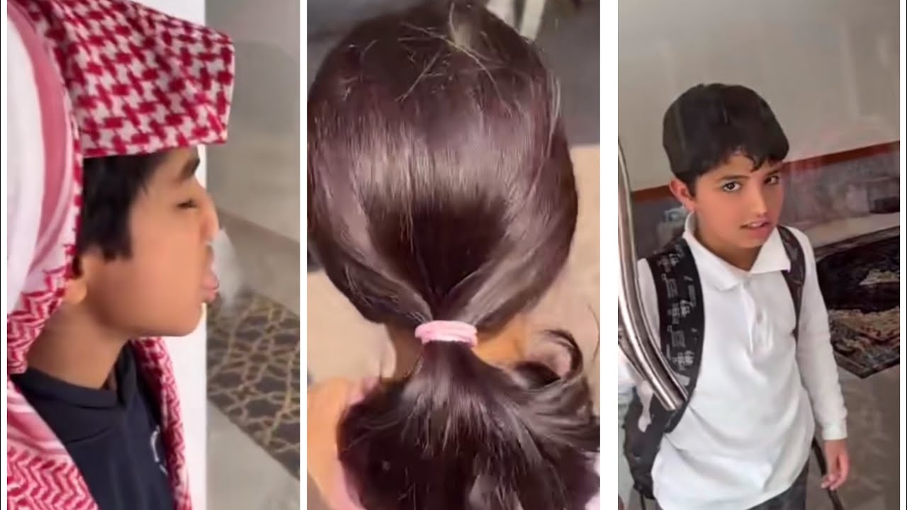 سنابات فراج قزيع السهلي قزيع مط شعر اخته واحمد يلحس الزجاج من العطش لايفوتكم😂😍