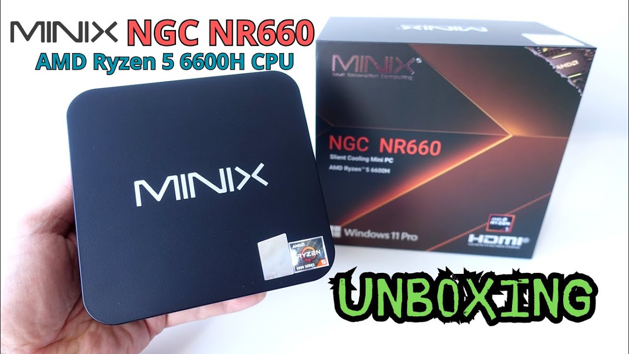 🔥MINIX NGC NR660 Mini PC with an AMD Ryzen 5 6600H CPU Unboxing