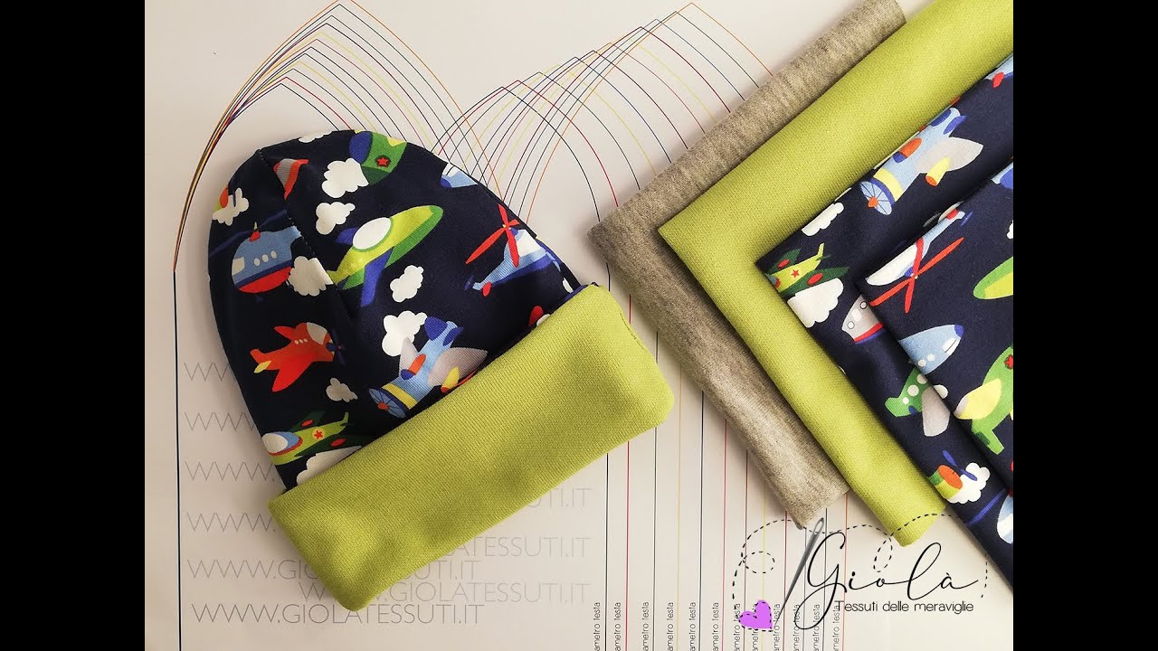 Cucire un CAPPELLINO CON RISVOLTO tutorial SEMPLICE