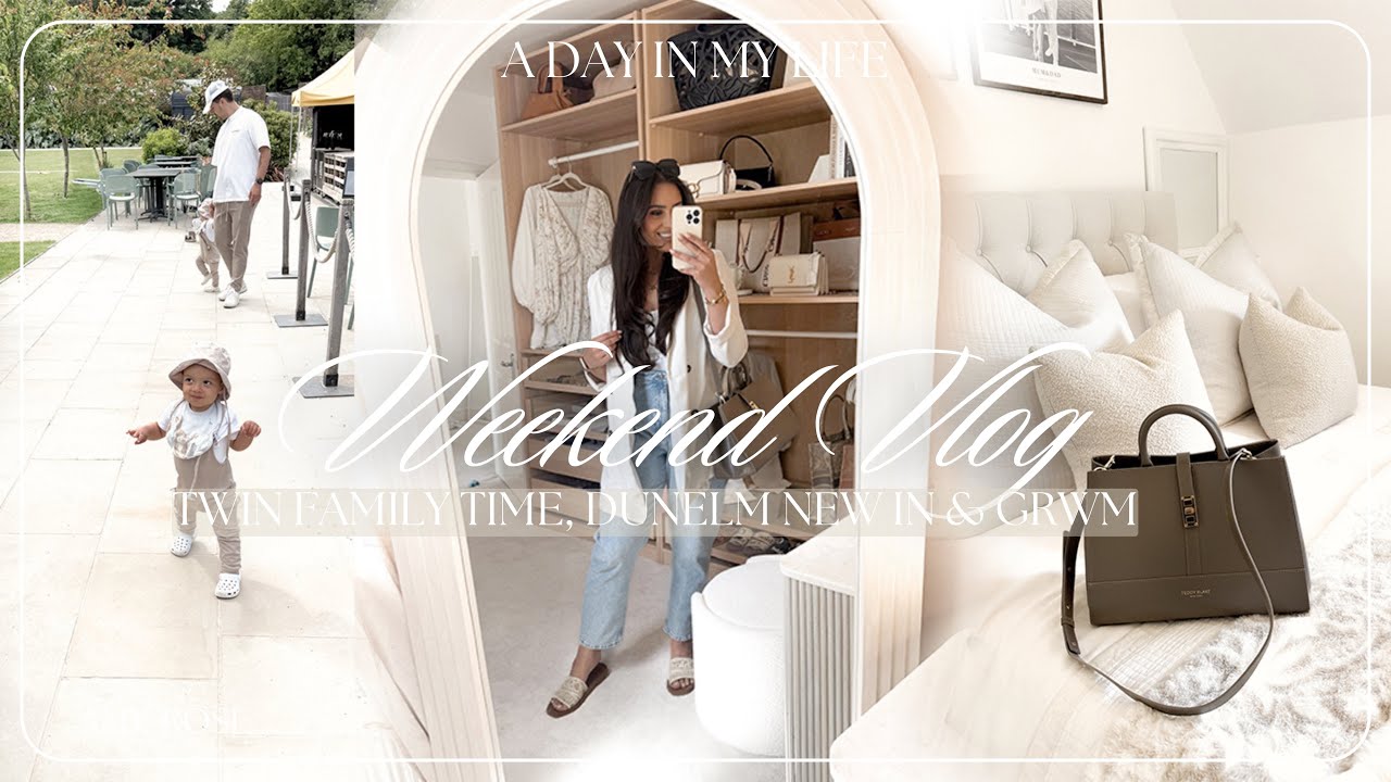 WEEKEND WITH TWINS | Dunelm New In & GRWM 🤍