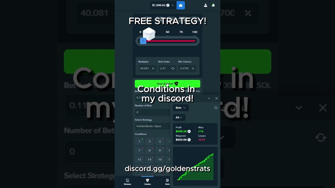 STAKE | THIS INSANE FREE DICE STRATEGY PRINTED ME FREE MONEY!