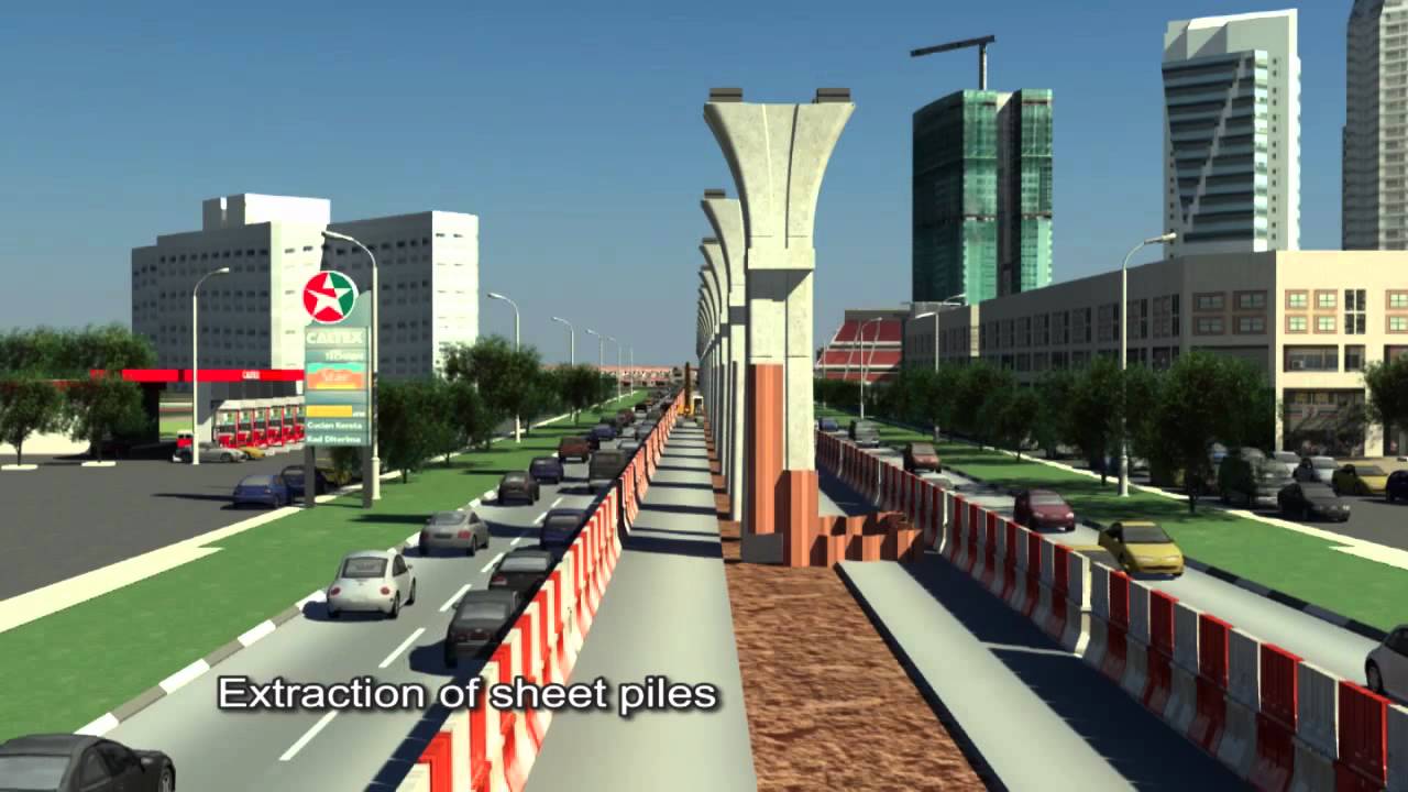 Construction Stages for Elevated Viaducts and Stations