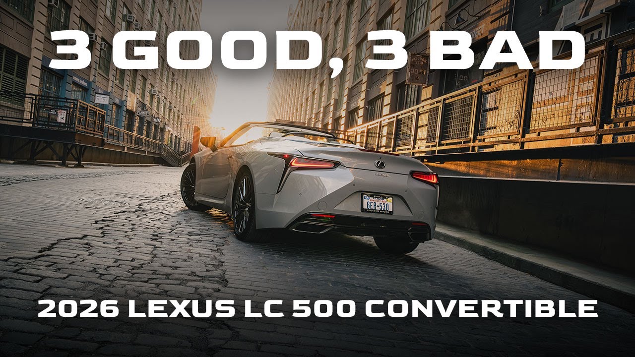 Последний великий V-8? Обзор Lexus LC 500 Convertible Soul Score 2026 года.