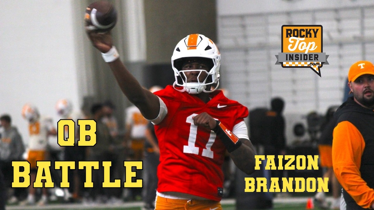 Tennessee Football Practice HIGHLIGHTS: QB Battle - George MacIntyre & Faizon Brandon