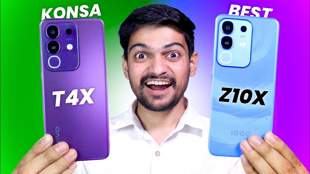 iQOO Z10x vs Vivo T4x Comparison | Konsa Best ? Phone best under 15000 🔥