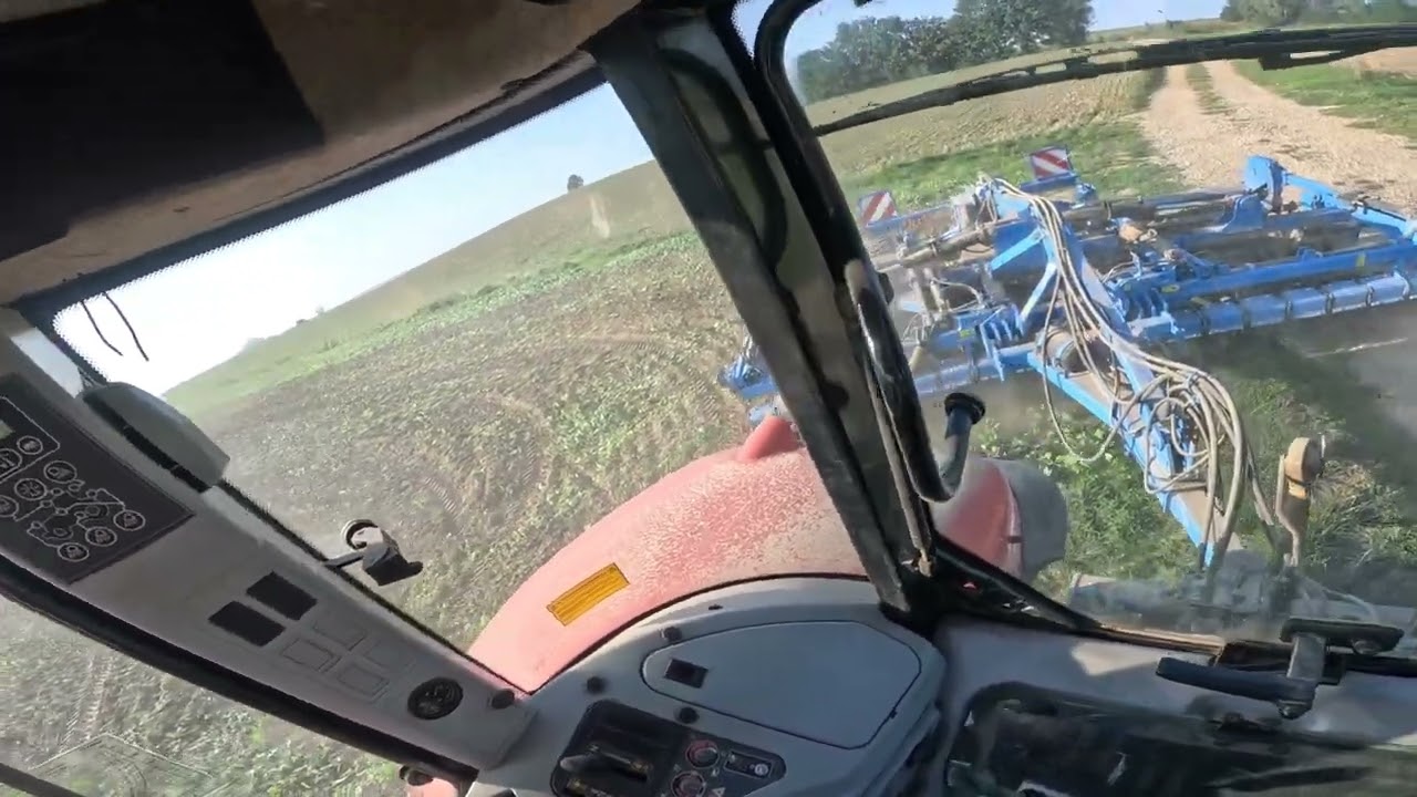 Talerzowanie rzepaczyska Massey Ferguson 6490 Zagroda 50