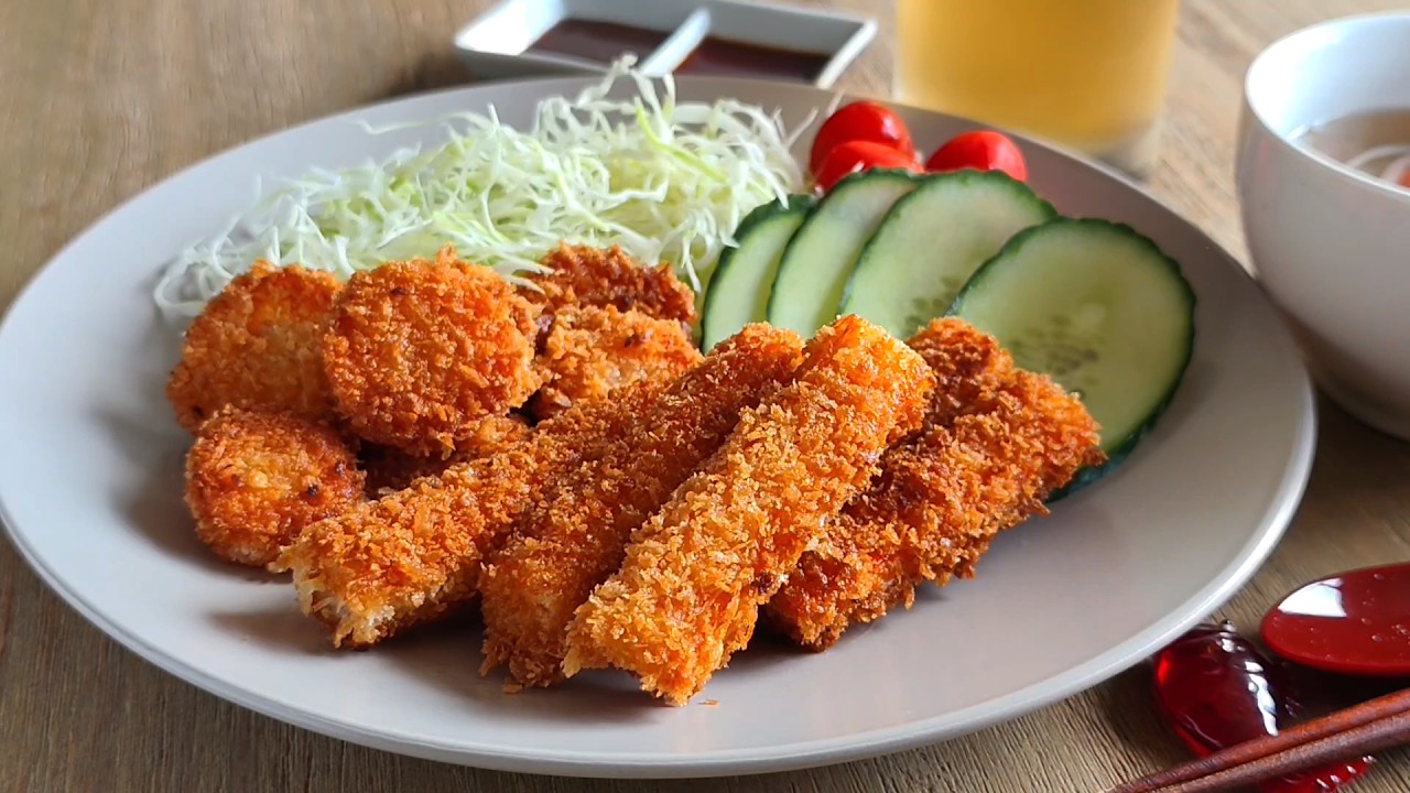 Deep Fried Imitation Crab (Kani) Lunch Set | Japanese No Talking Cooking Vlog