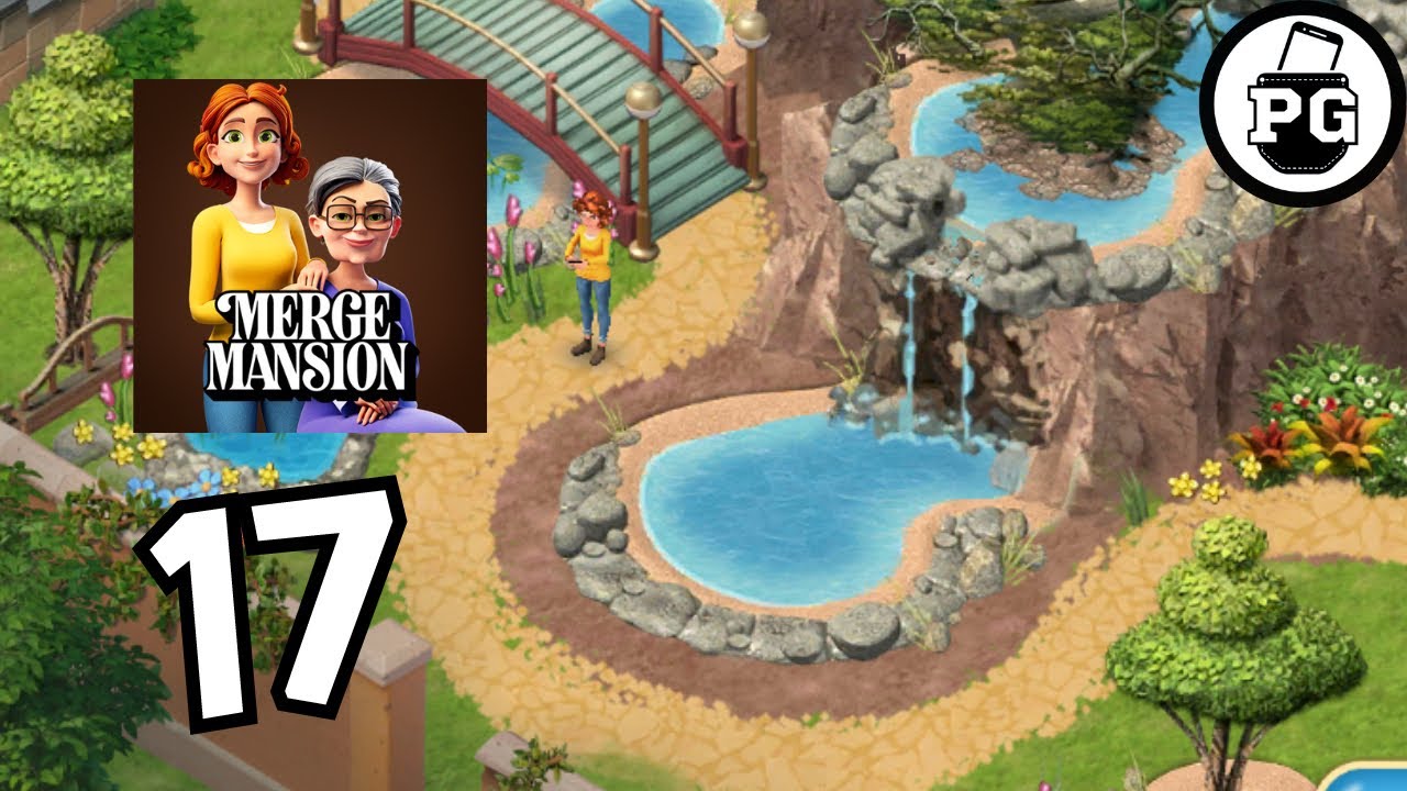 Preparing For the Garden Waterfall 🏡 Merge Mansion - Gameplay Walkthrough |Part 17|