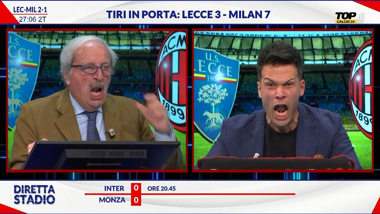 LA SFORTUNA SPAZZATA VIA A LECCE! PALO DALL' AGONIA AL DELIRIO IN STUDIO! LECCE MILAN 2-3!
