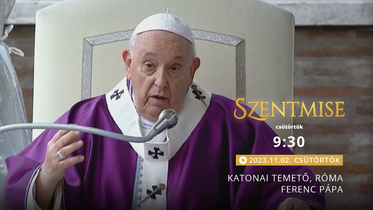 Halottak napi szentmise a római katonai temetőből - Ferenc pápa - 2023.10.02.
