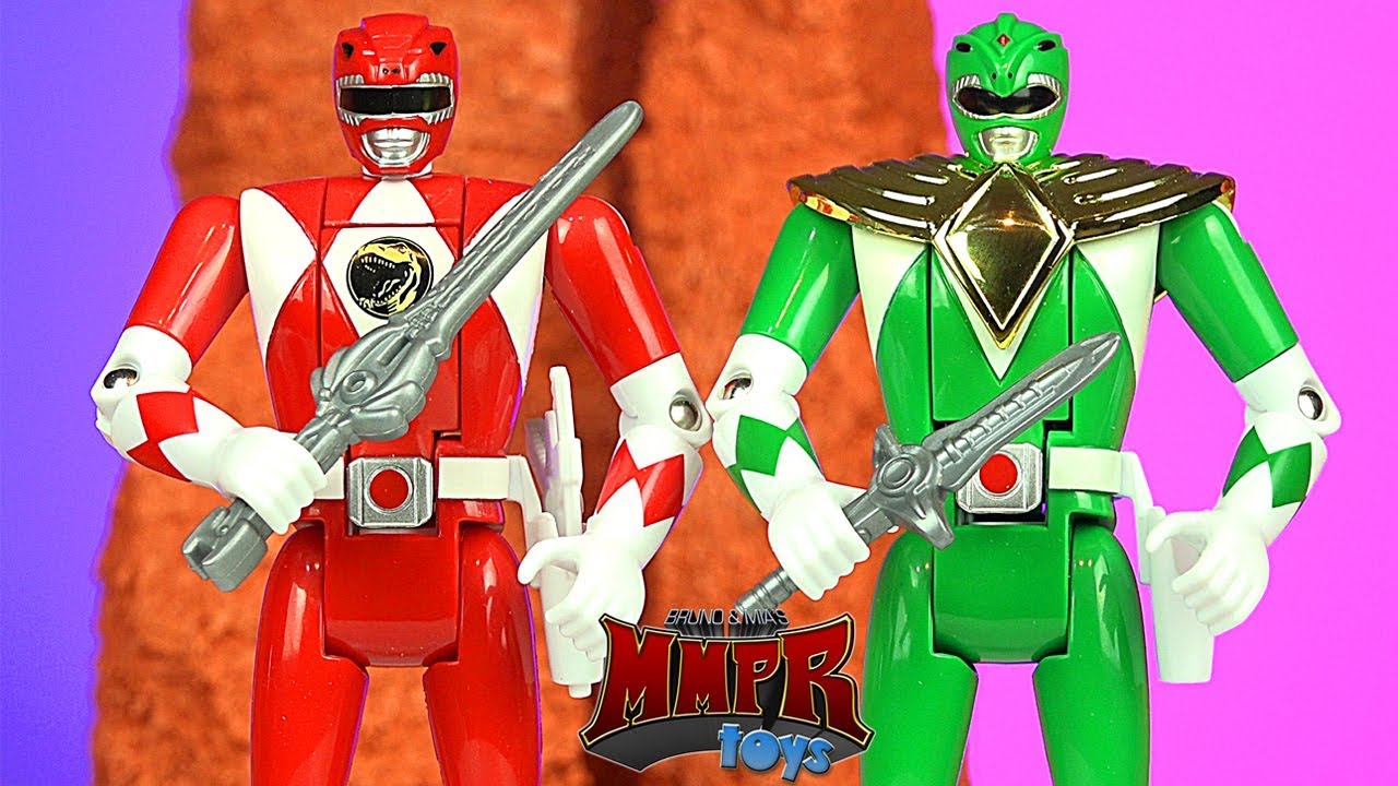 Power Rangers Auto Morphin Red & Green Figures! NEW Legacy Figures!