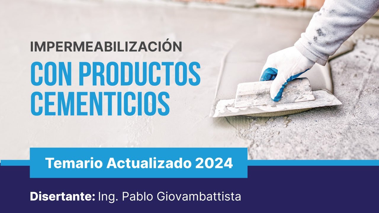 Impermeabilización Con Productos Cementicios