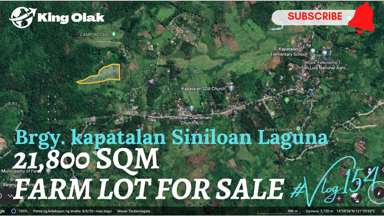 #vlog154 Farm Lot Available For Sale in Kapatalan Siniloan Laguna (21,800 SQM) 350 Pesos Per sqm