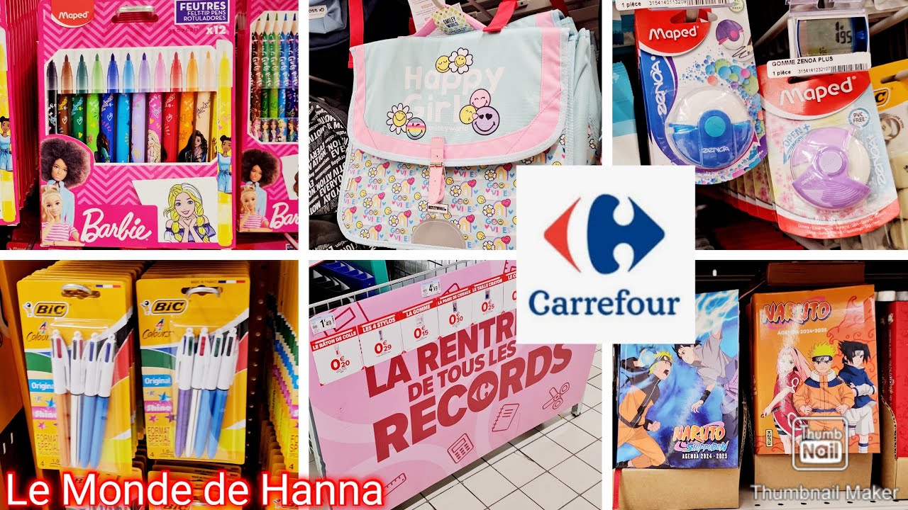 CARREFOUR FRANCE 30-07 FOURNITURES RENTRÉE SCOLAIRE