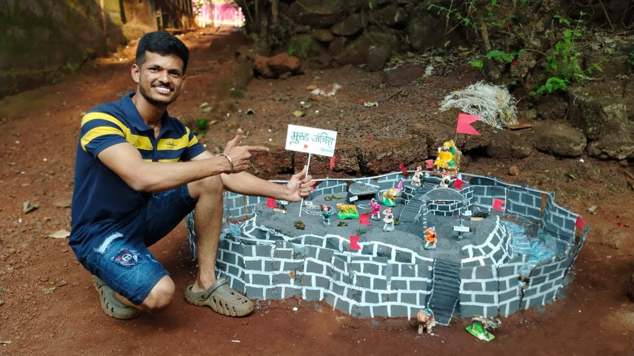 Making Diwali Fort | जंजिरा किल्ला साकारला | दिवाळी किल्ला Part 1