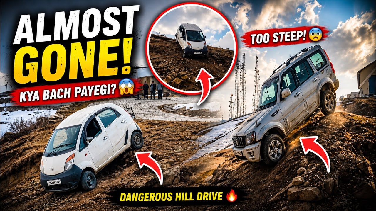 Nano and Scorpio came down a dangerous slope 😱