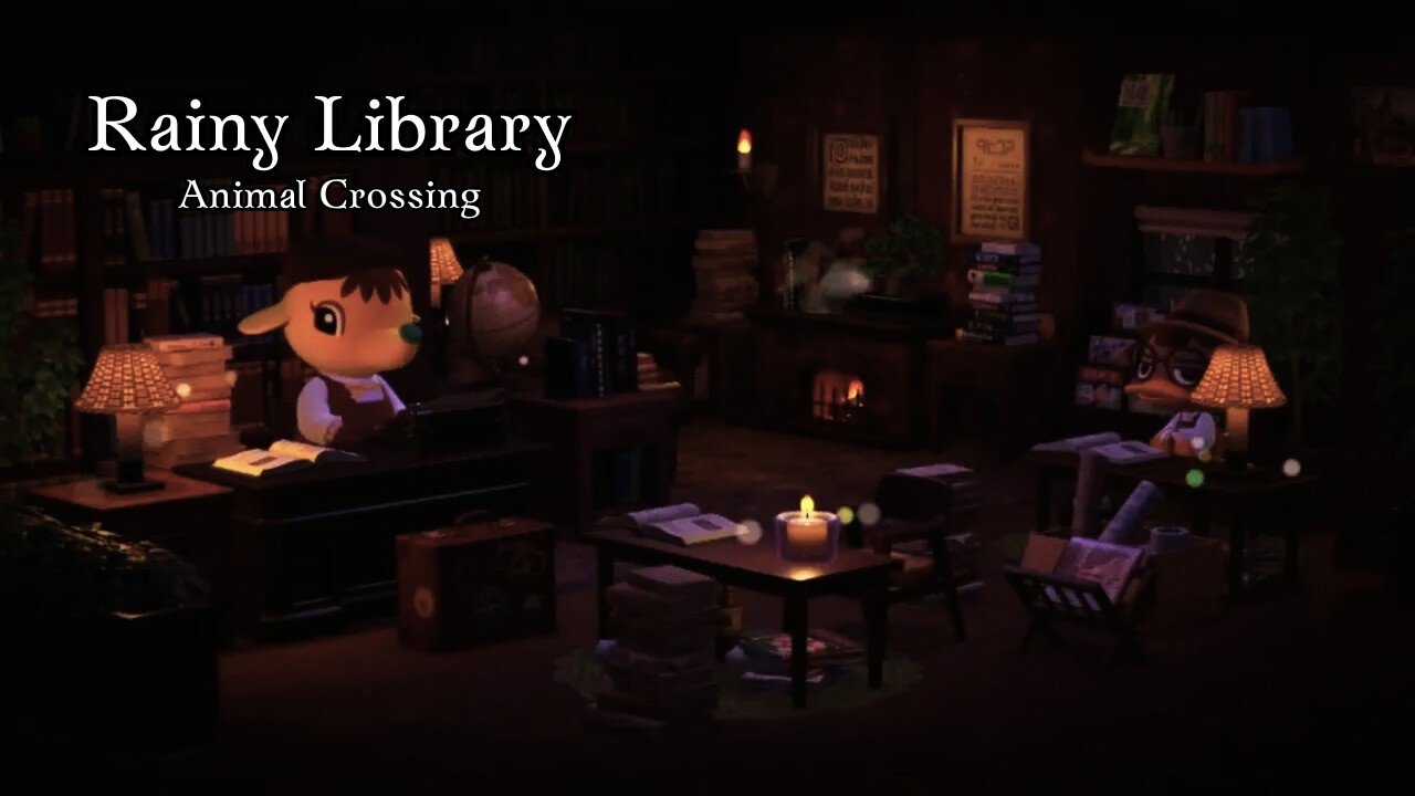 Library ASMR 📚🌧️ | Soft Rain & Thunder Ambience