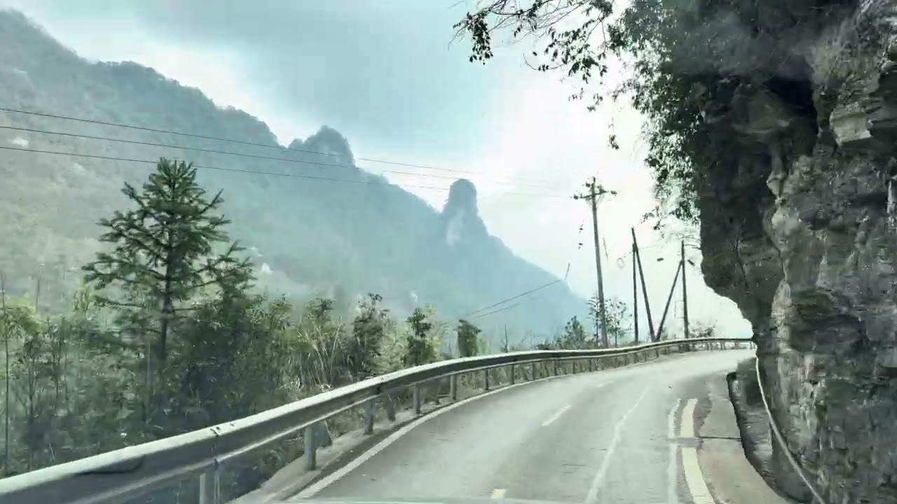 Winding Mountain Road | Laoheishan to Wansheng Daytime Drive 4K