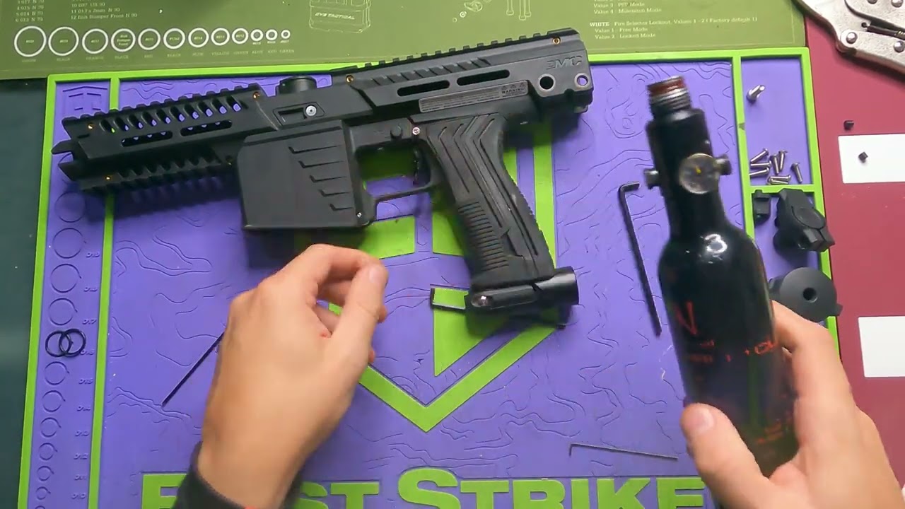 Emf100 full auto step by step paso a paso paintball magfed gotcha planet eclipse mg100