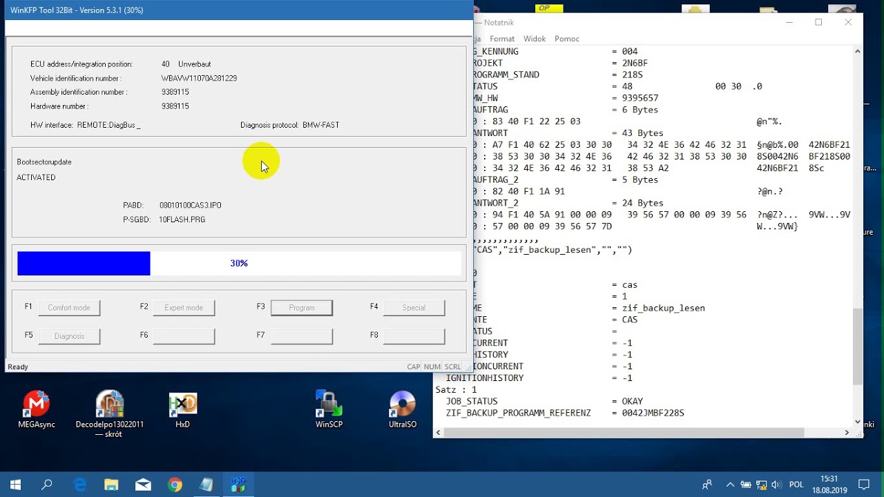 Winkfpt CAS3 flash new ZBnr programming