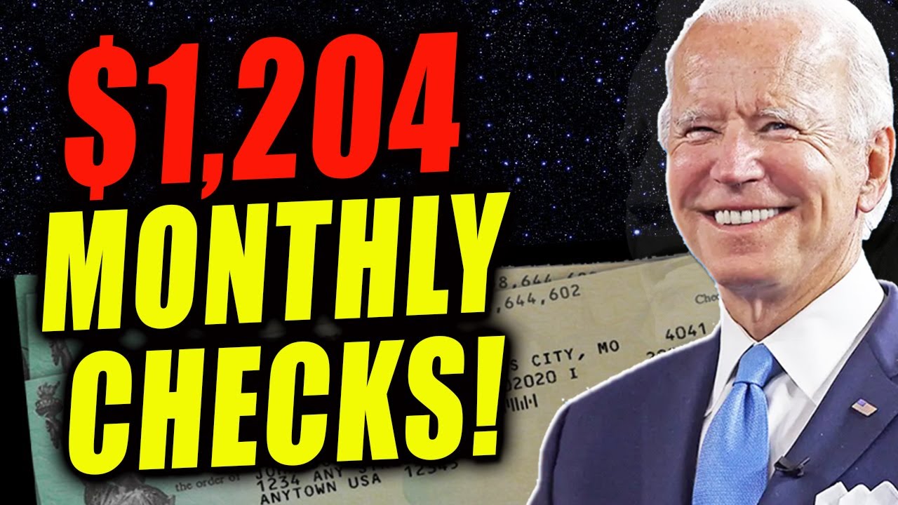 WOW! $1204 Monthly Checks + $1000 Bonus Checks, UBI, Fourth Stimulus Check, SSI SSDI, Daily News