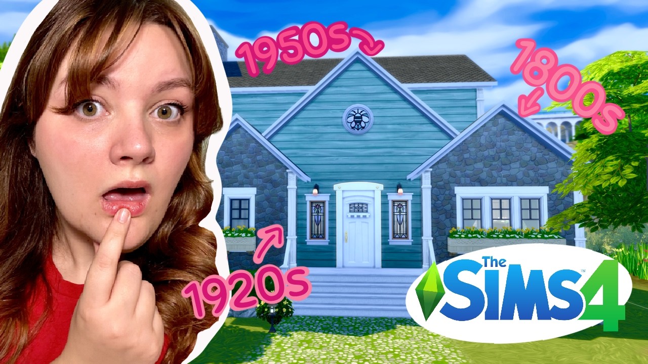 Sims 4 but Every Room is a Different Decade