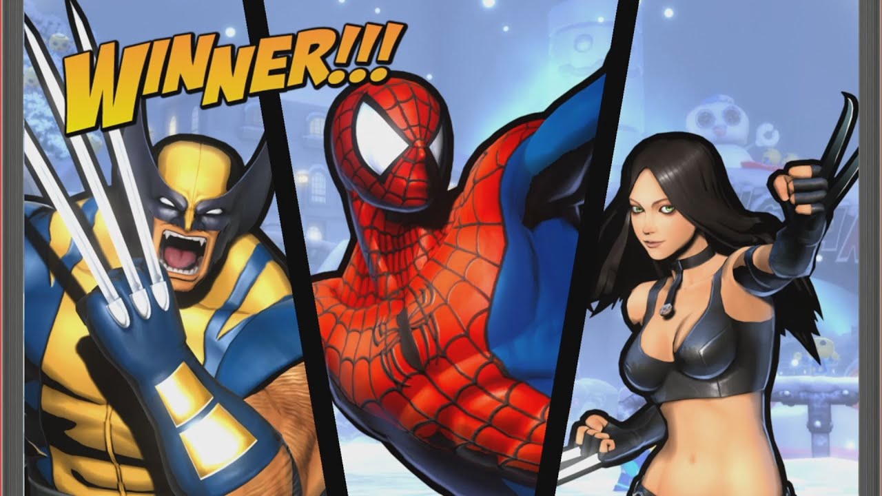 UMVC3 - WOLVERINE/X-23/SPIDER-MAN ONLINE 3!