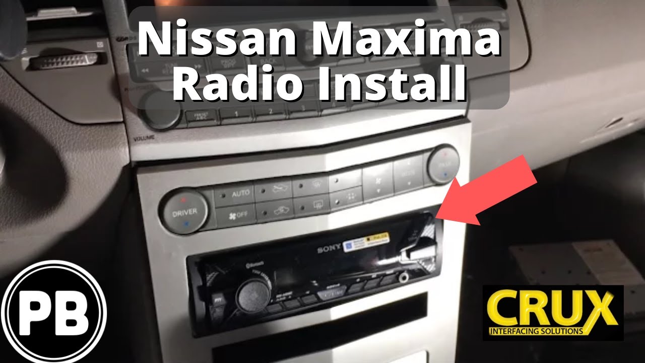 2004 - 2006 Nissan Maxima Bluetooth Stereo Install Sony DSX-A400BT
