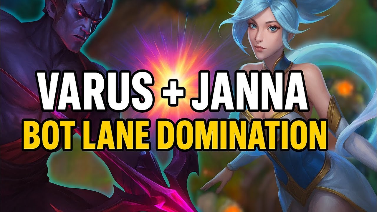 VARUS + JANNA = INSANE BOT LANE DUO! | Wild Rift Ranked Gameplay
