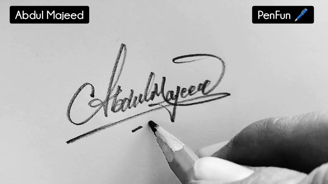 How to create an impression with your custom signature | Signature style of my name #PenFun