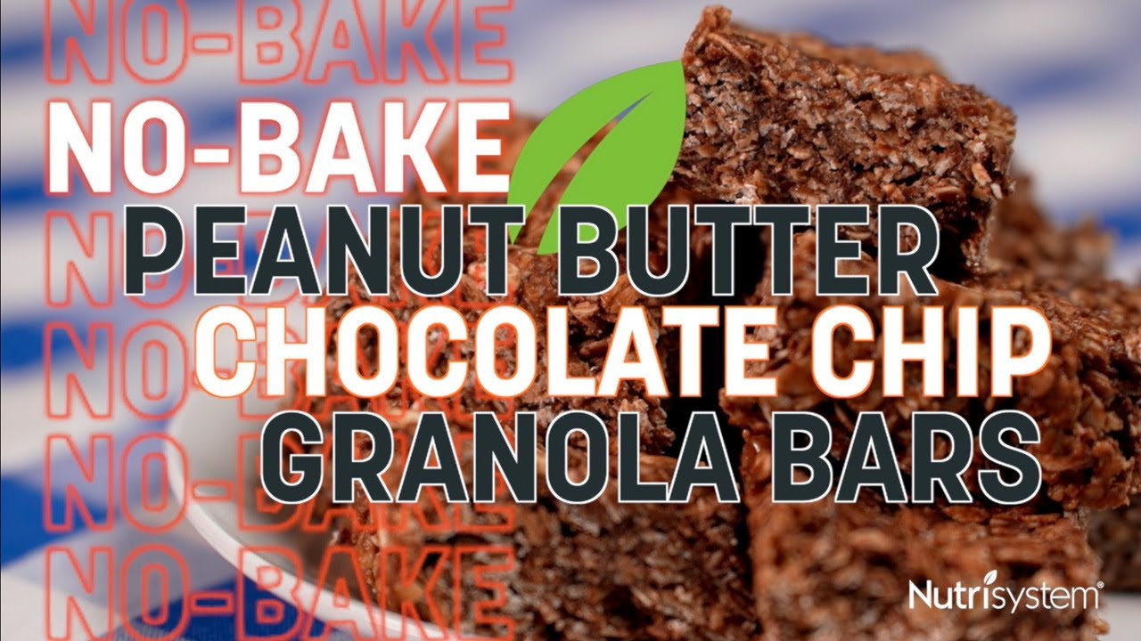 No-Bake Peanut Butter Chocolate Chip Granola Bars - Nutrisystem Recipe