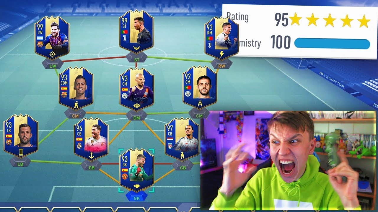 FULL TOTS 195 RATED FUT DRAFT GLITCH!! (FIFA 19)