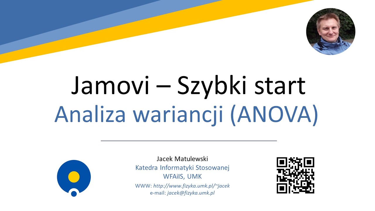 Jamovi - S1 12 - Szybki start - Jednoczynnikowa analiza wariancji (ANOVA)