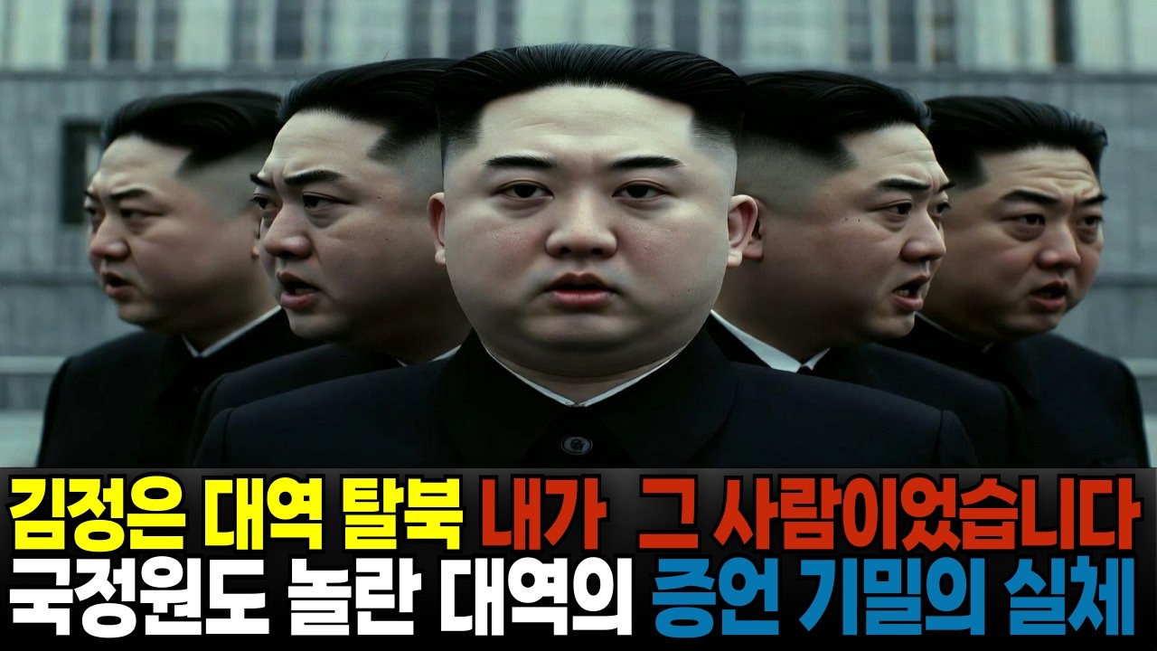 김정은 대역 탈북 , 내가 그 사람이었습니다. 국정원도 놀랬다 [북한사연][탈북감동사연][해외감동사연][시니어]
