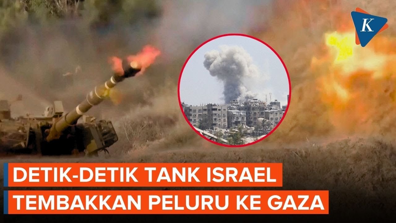 Penampakan Tank-tank Israel Serang Gaza, Suara Tembakan Bergemuruh