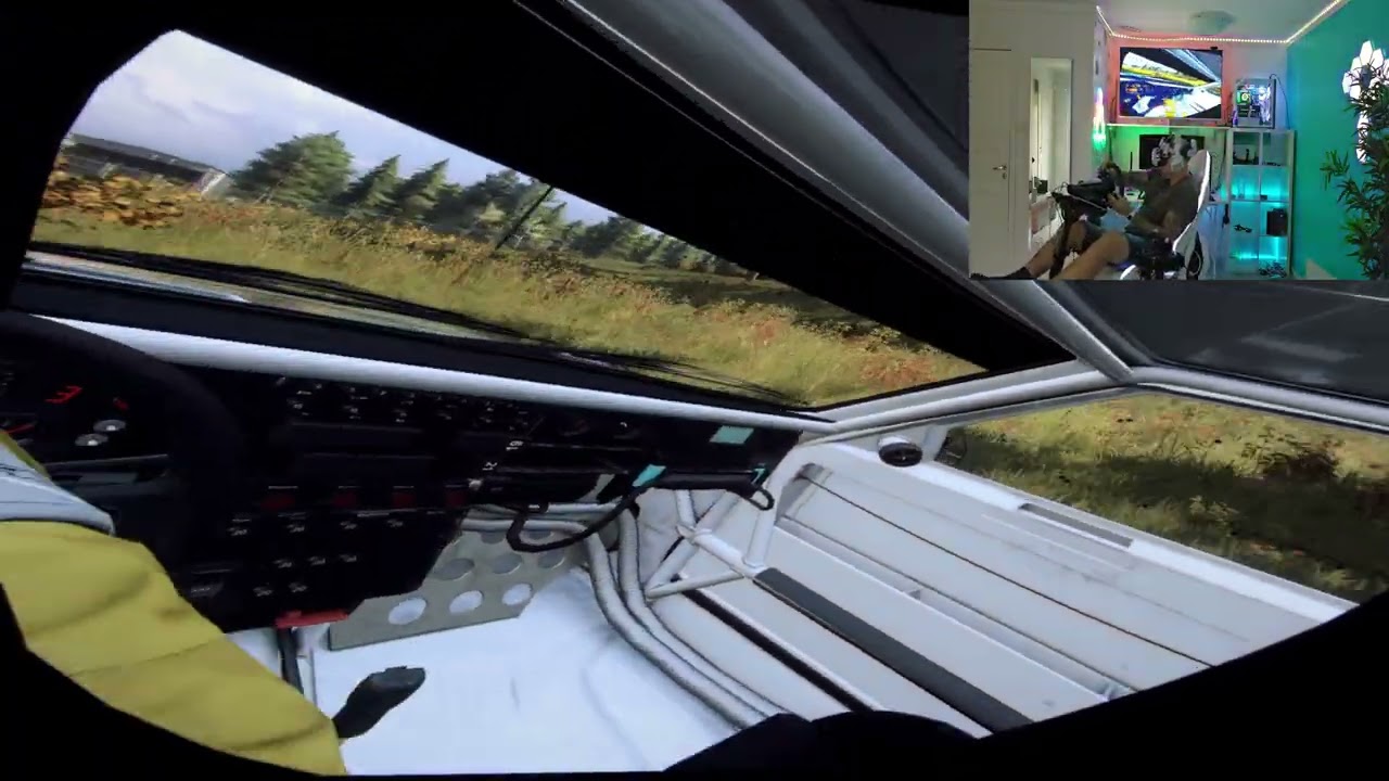 Dirt rally 2 in glories 360 movment using openxrmc and raw expression!