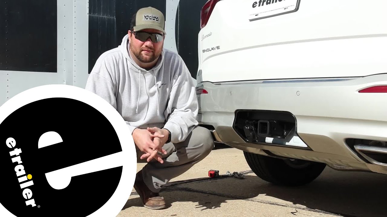 DIY 2024 Buick Enclave Installation for the etrailer Trailer Hitch Receiver