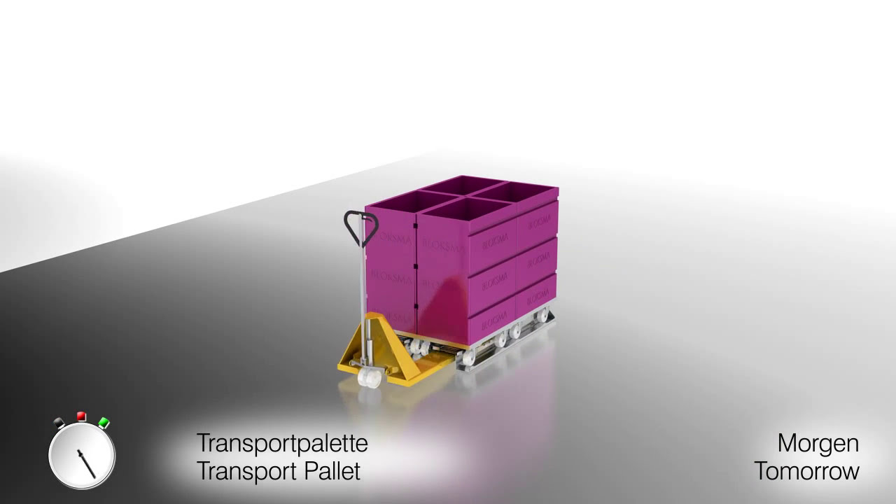 BLOKSMA &bull; ANIMATION &bull; Europalette vs Transportpalette &bull; euro pallet vs transport pallet