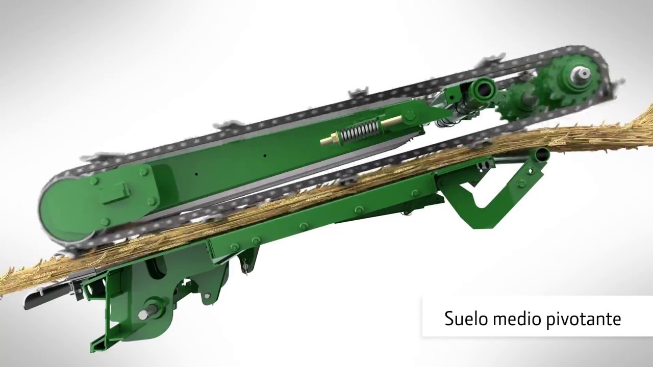 John Deere Cosechadora S700 animación completa del flujo del cultivo