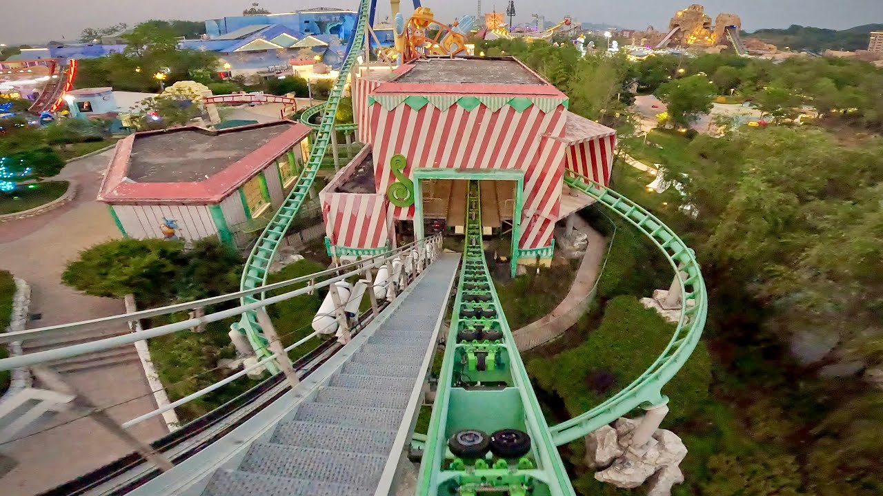 Family Boomerang Roller Coaster 『时光飞车』 on-ride POV (乗車映像) / Nanjing Happy Valley (中国)