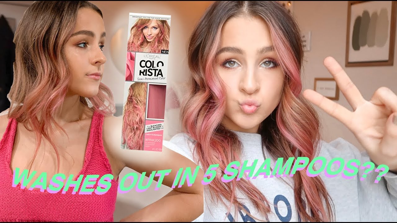DYEING MY HAIR PINK! (the dye is temporary don't worry) | Emma