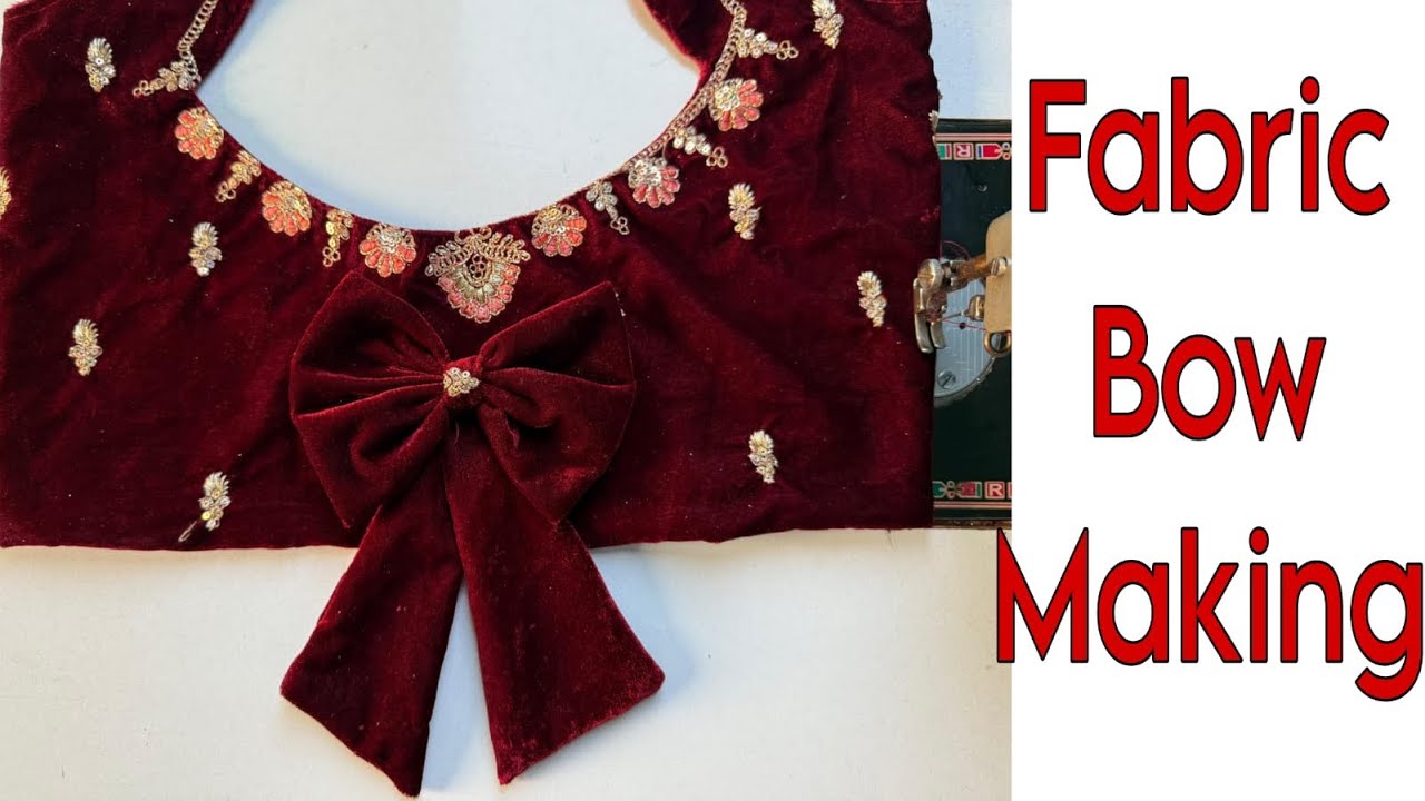 Bache hue kapre se bow banana sikhe |How to make fabric bow |Bow making for blouse #bow #diy