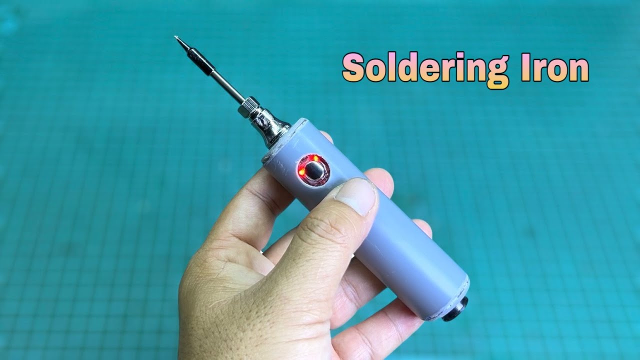 How To Make Wireless Rechargeable Soldering Iron From PVC Pipe