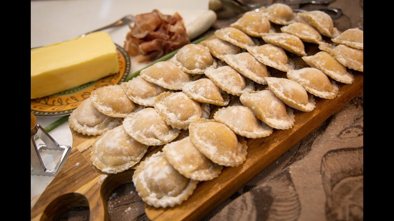 Ravioli de Brie com Parma