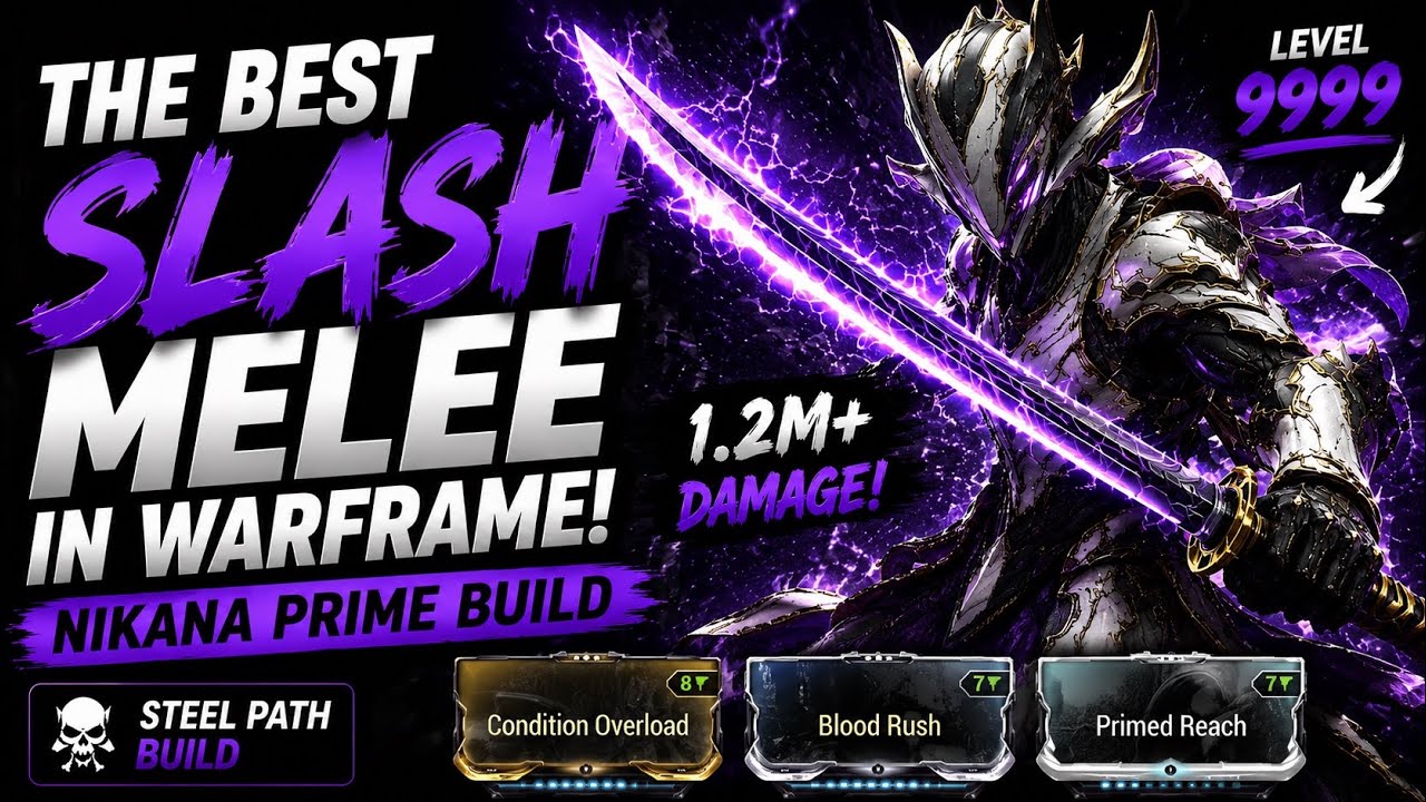 The BEST SLASH Melee in Warframe - Nikana Prime Build Guide 2025