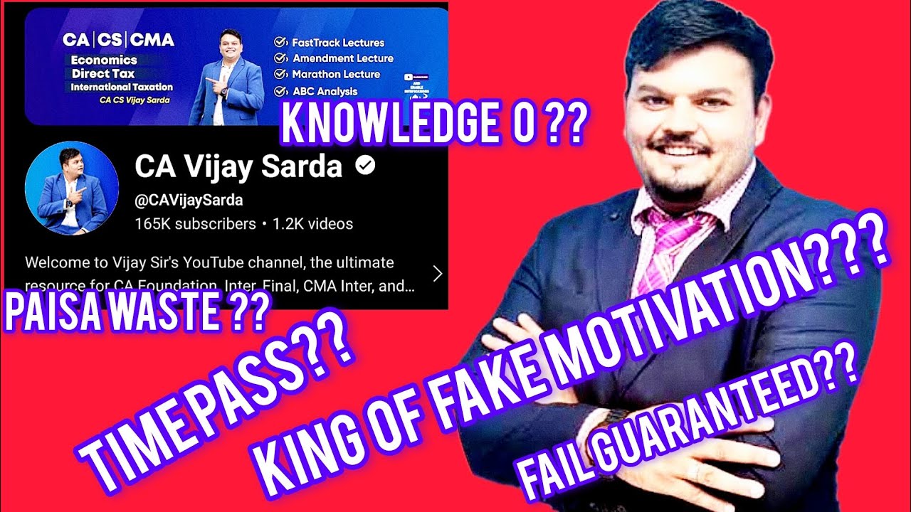 ca vijay sarda direct tax classes review #icai#cafinal#cafoundation#cainter#taxation#conmerce#cs#cma