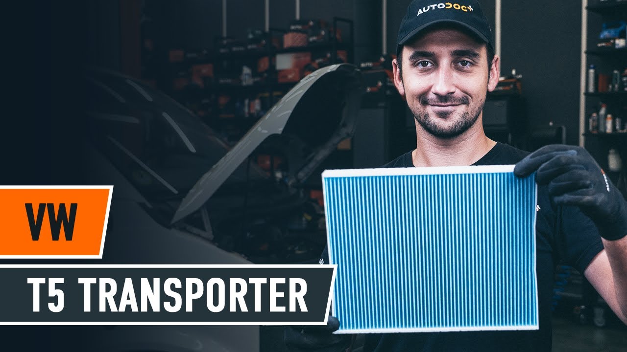Hvordan bytte pollenfilter p&aring; VW T5 TRANSPORTER Van [AUTODOC-VIDEOLEKSJONER]